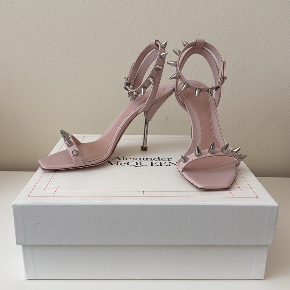 Alexander McQueen spiked studs sandals.